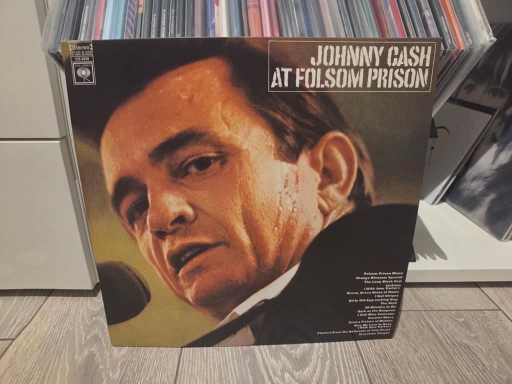 Johnny Cash at folsom prison LP, Ophalen of Verzenden, Zo goed als nieuw, 12 inch