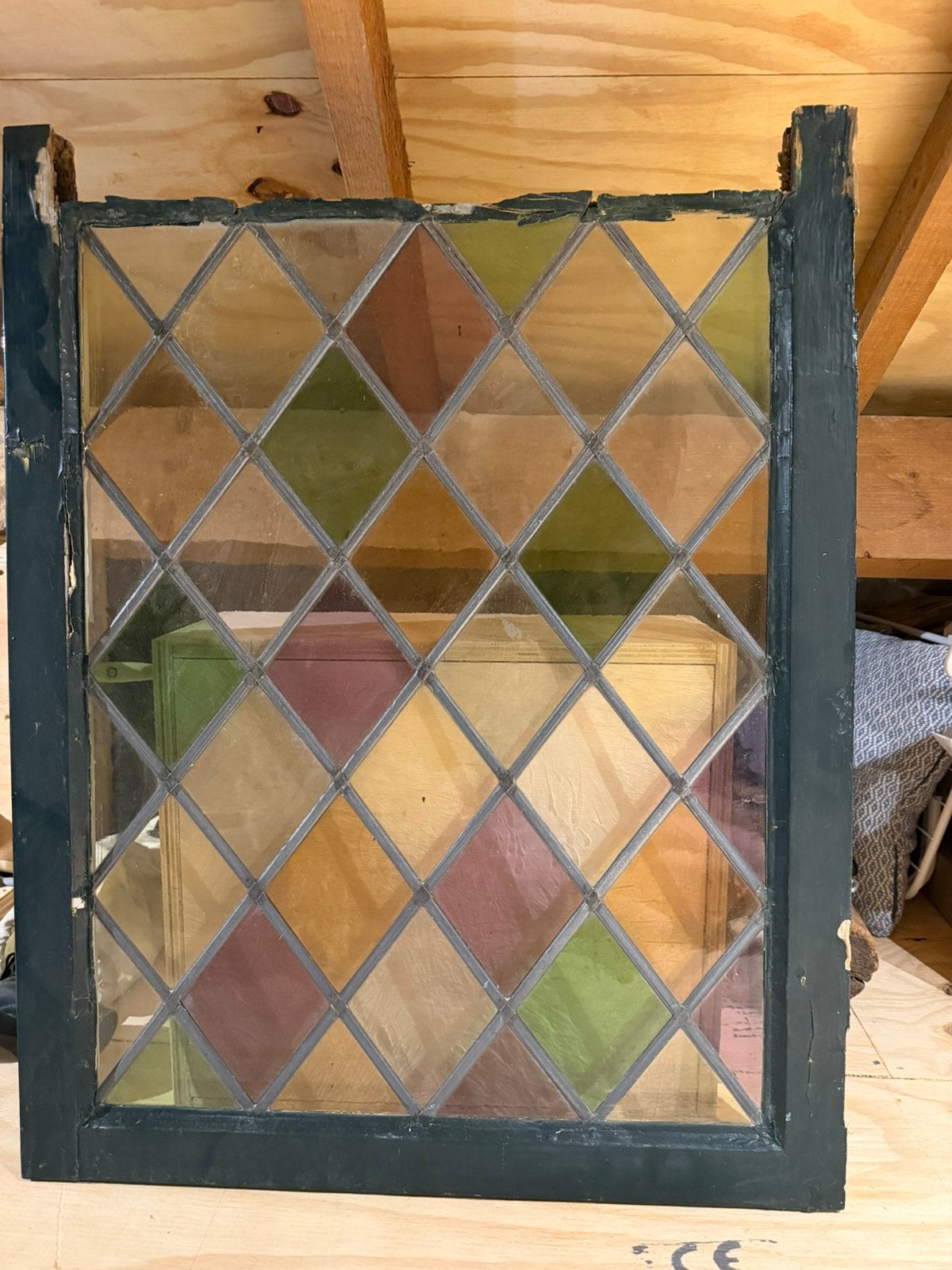 Glas in lood ramen, Ophalen, Gevelraam of Ruit, Minder dan 80 cm, Glas in lood