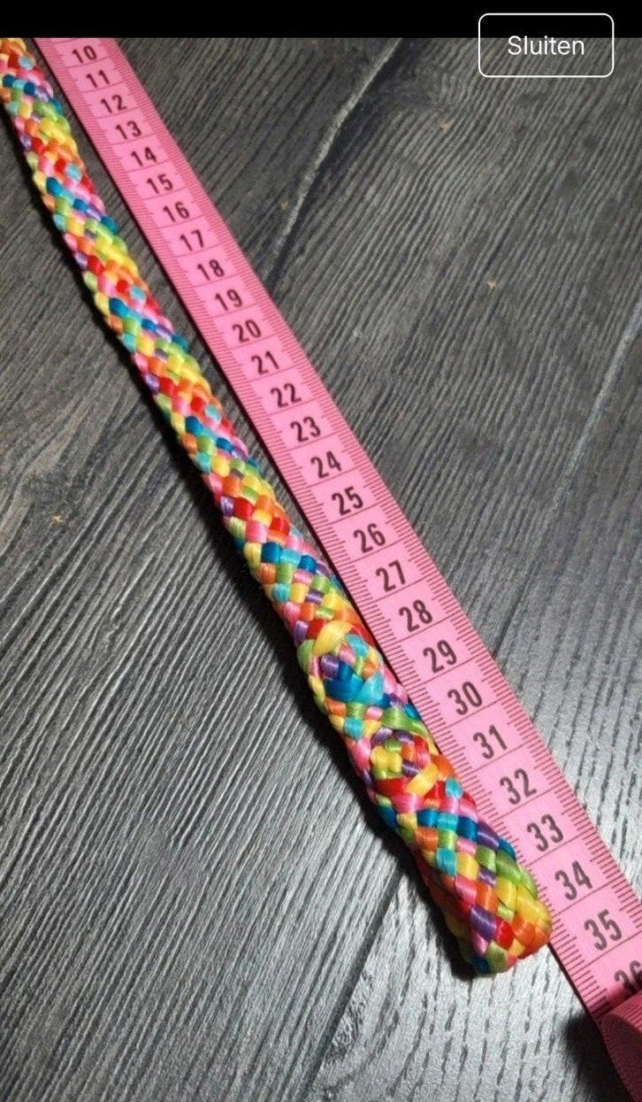 Frontriem regenboog mini shet pony, Dieren en Toebehoren, Ophalen of Verzenden, Nieuw, Handgemaakt, Frontriem
