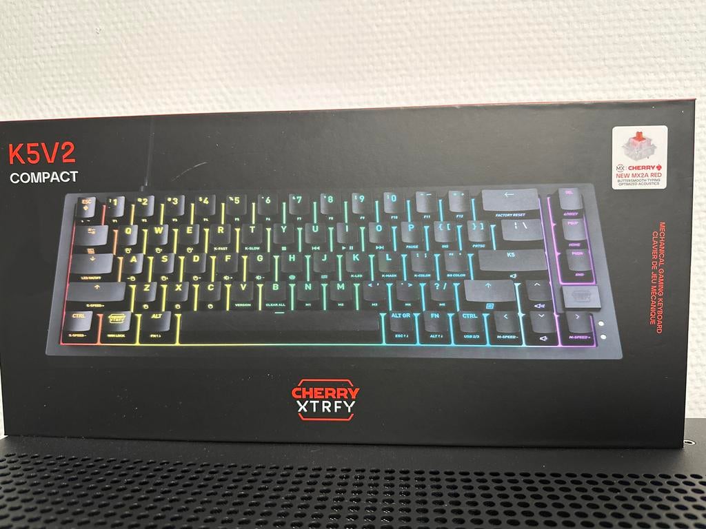 Cherry Xtrfy K5V2 Compact Mechanisch Gaming Toetsenbord, Computers en Software, Toetsenborden, Gaming toetsenbord, Nieuw, Ophalen of Verzenden