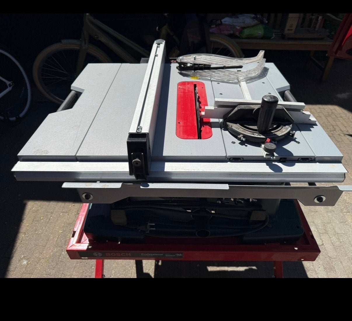 Bosch Zaagtafel GTS 10 XC met Onderstel GTA 6000, Doe-het-zelf en Verbouw, Gereedschap | Zaagmachines, Ophalen, Gebruikt, Cirkelzaag