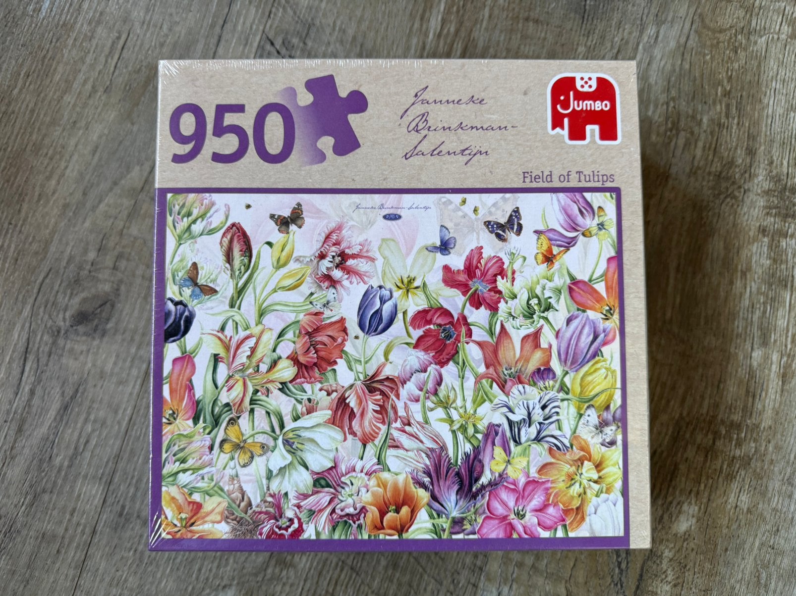 Field of Tulips ~ Janneke Brinkman puzzel ~ NIEUW, Ophalen of Verzenden, 500 t/m 1500 stukjes, Nieuw, Legpuzzel