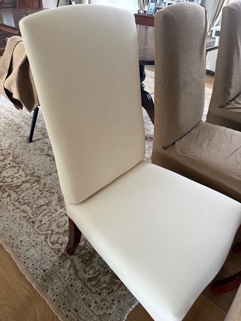 Eetkamerstoelen met losse hoezen, Ophalen, Gebruikt, Bruin, Vijf, Zes of meer stoelen