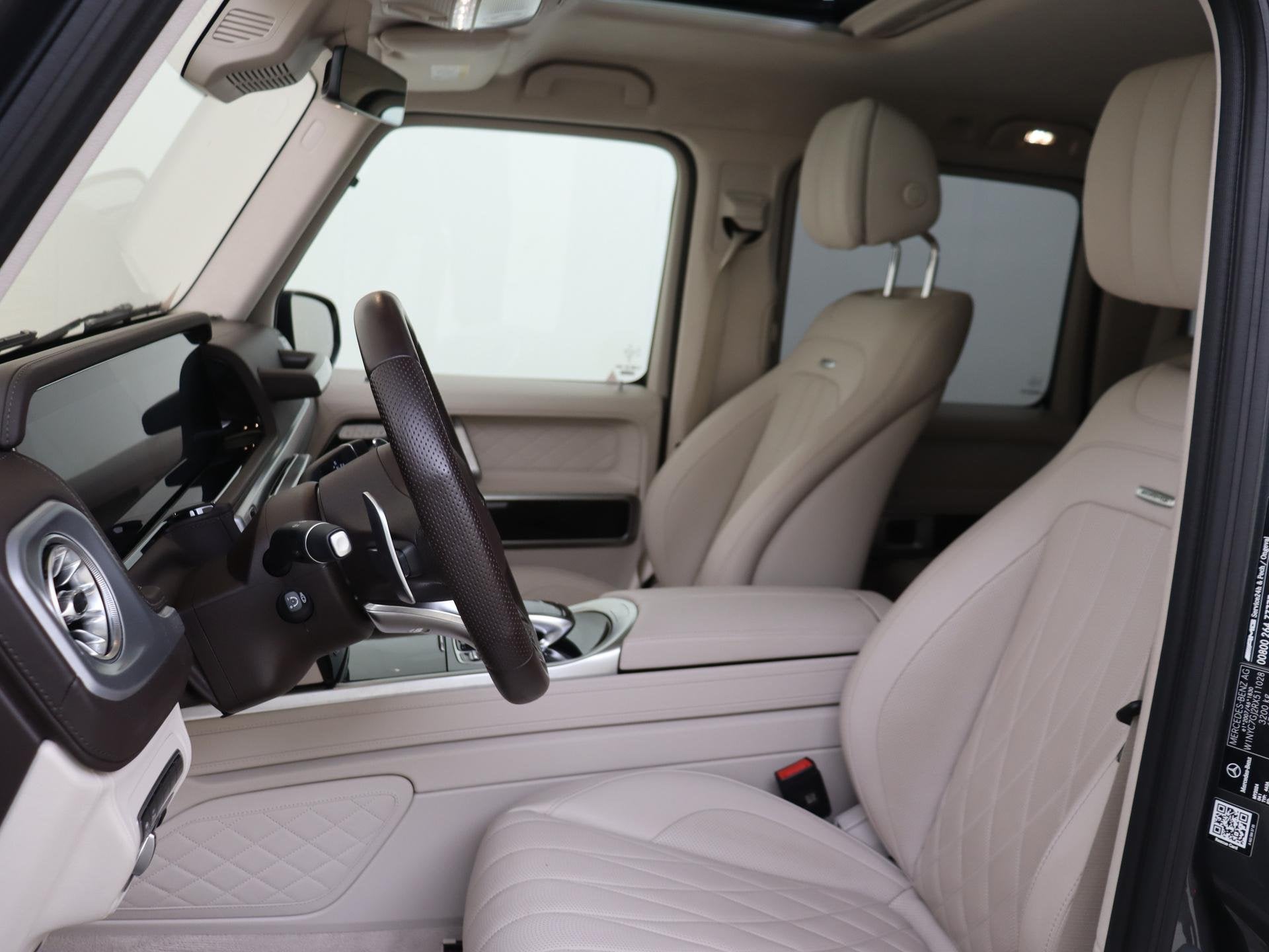Mercedes-Benz G-klasse 63 MANUFAKTUR Grafiet /Massage stoele, Stof, Gebruikt, G-Klasse, Origineel Nederlands
