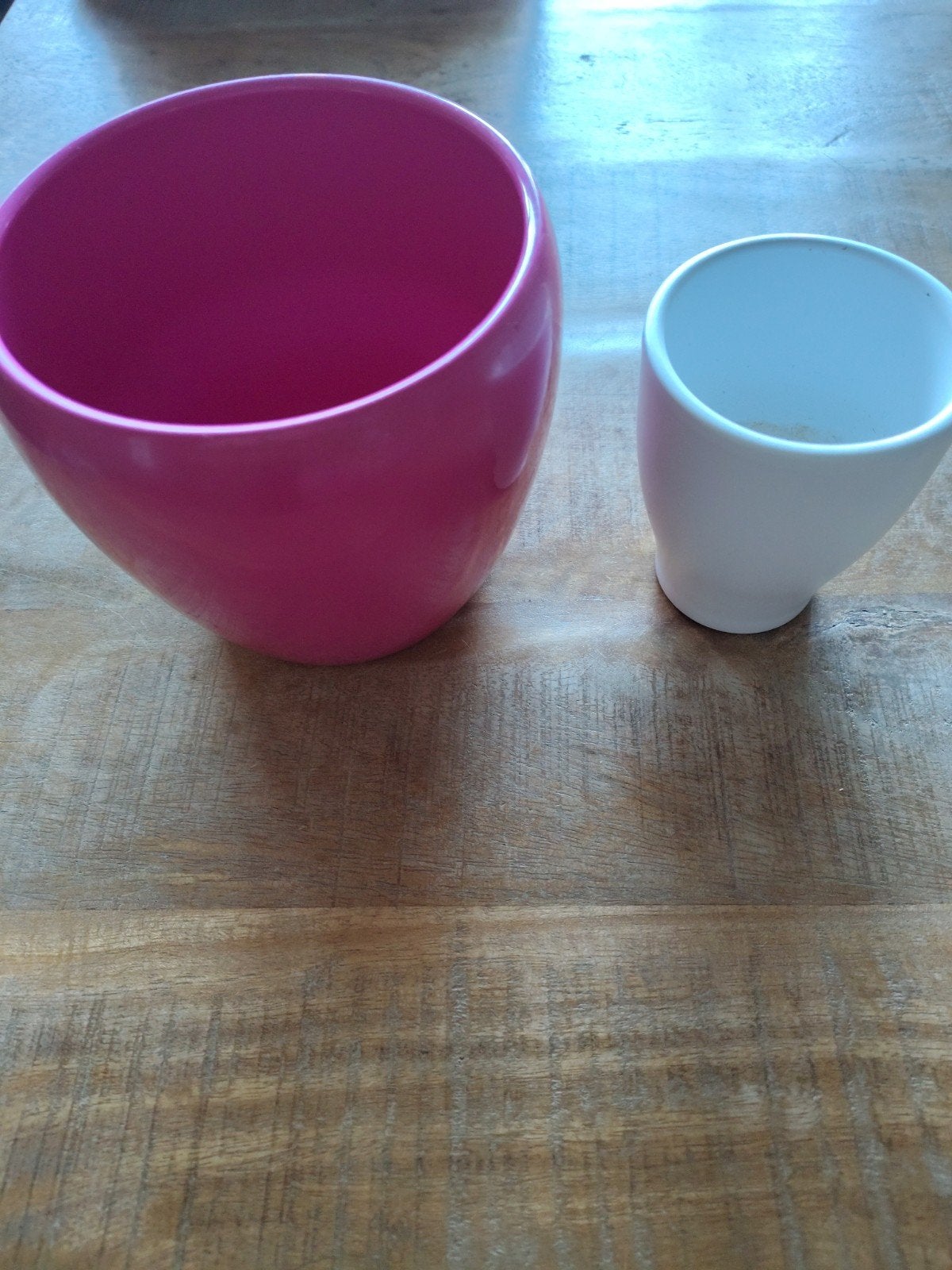 2 bloempotten voor binnen. gratis!, Ophalen
