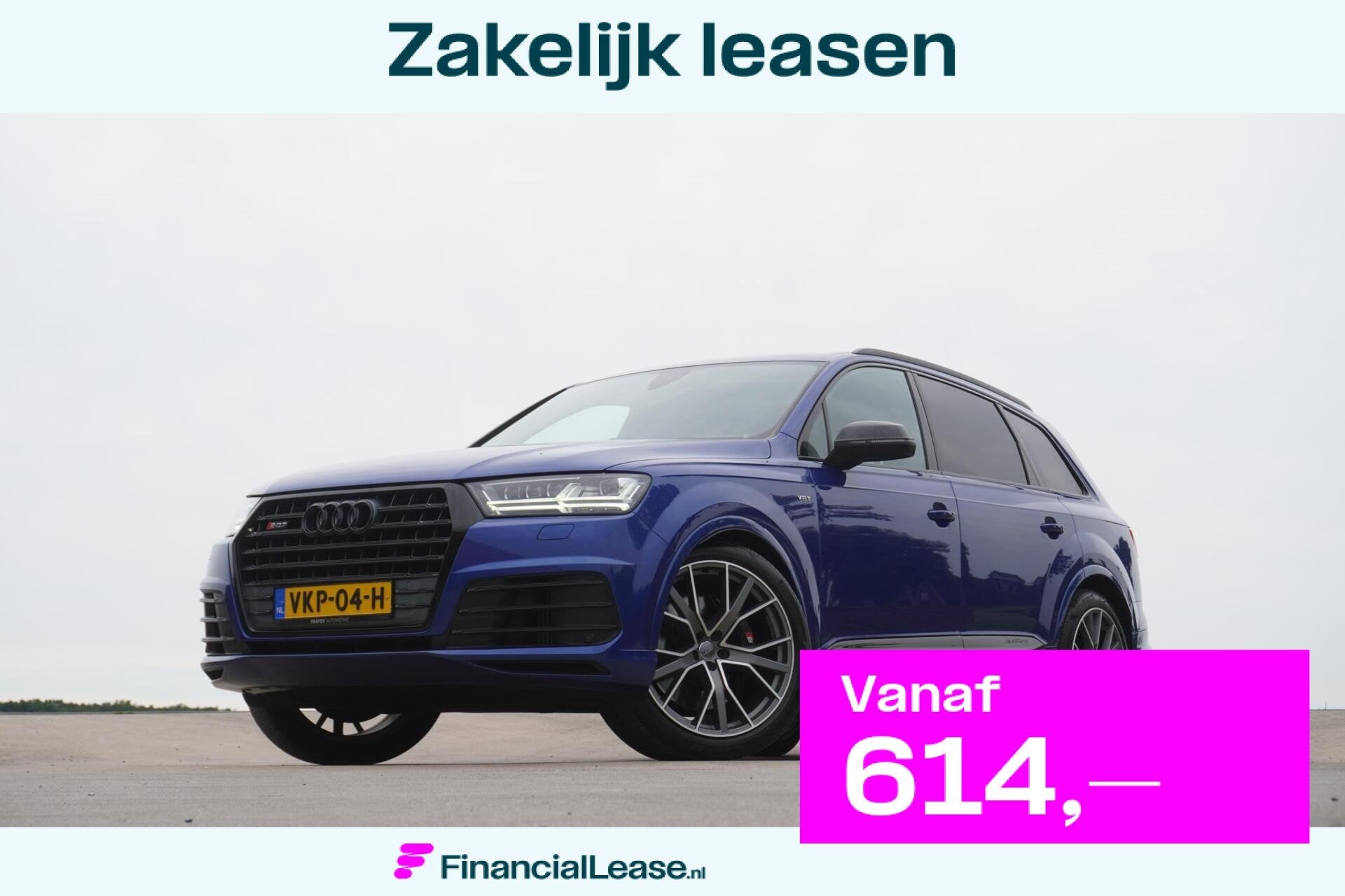 Audi SQ7 4.0 TDI quattro * Grijs kenteken * V8 * RS-Seats, 435 pk, Gebruikt, Blauw, Bedrijf