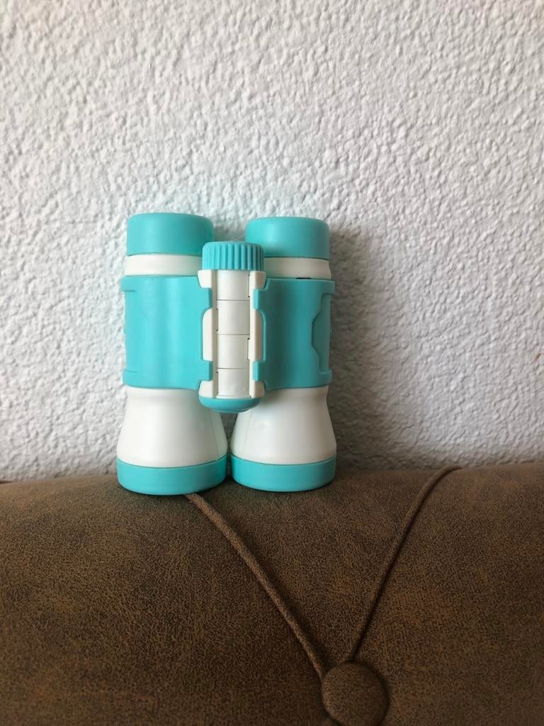 Leuke blauw-witte verrekijker voor kinderen, Audio, Tv en Foto, Optische apparatuur | Verrekijkers, Ophalen of Verzenden, Zo goed als nieuw