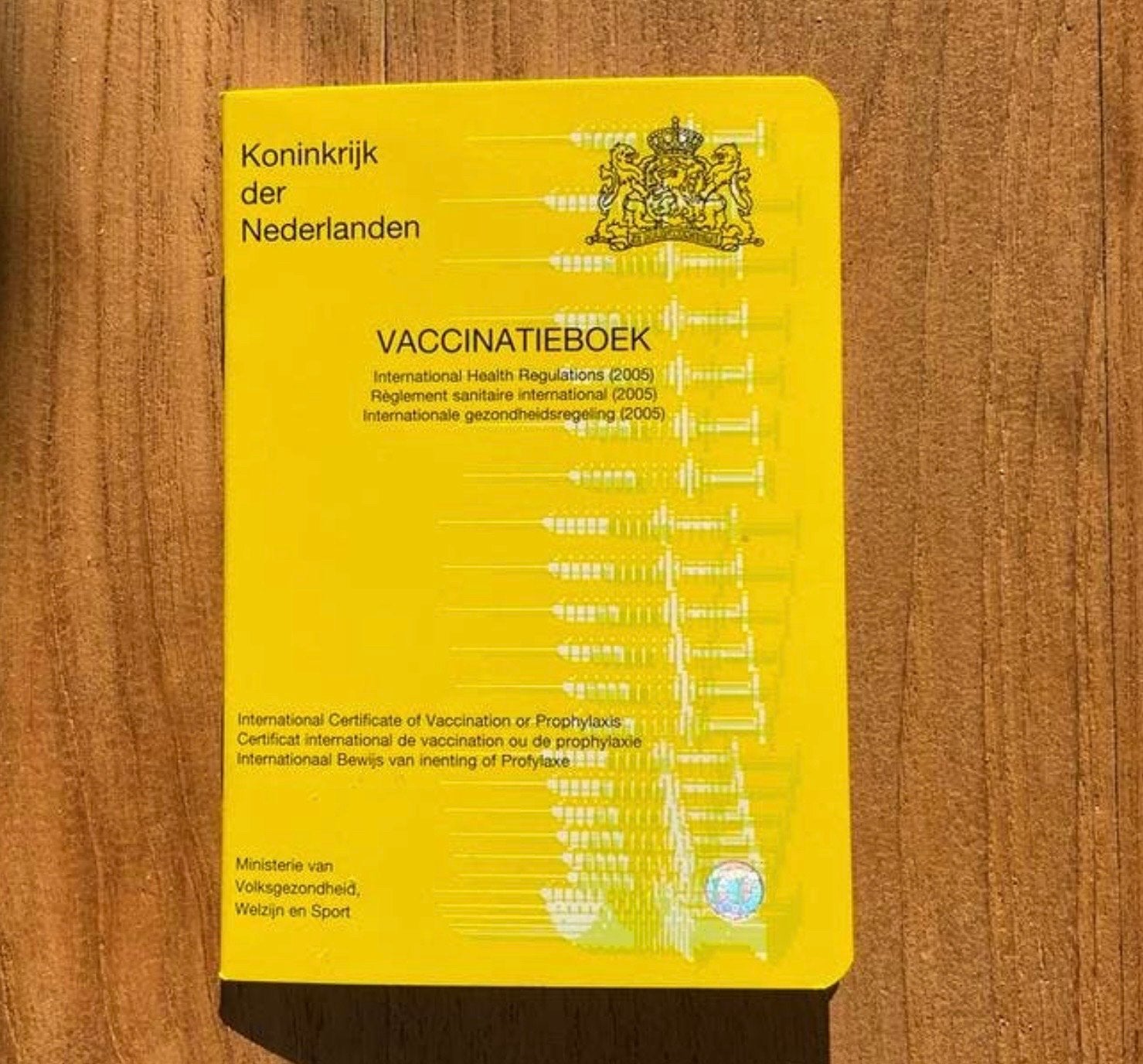 Vaccinatieboek Koninkrijk der Nederlanden, Boeken, Ophalen of Verzenden, Nieuw, Gezondheid en Conditie