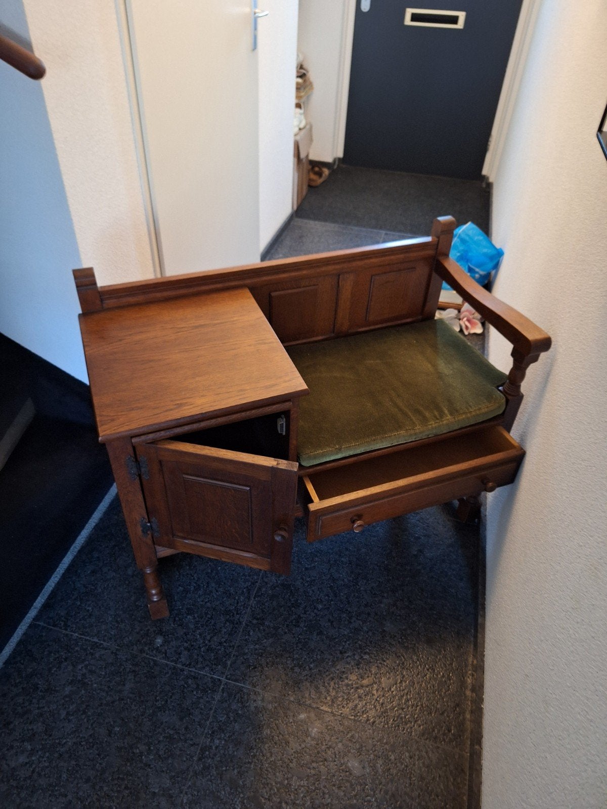 telefoonbankje, Ophalen, Gebruikt