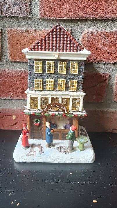 kersthuisje Cafe het Luifeltje met nieuw in doosje, Ophalen of Verzenden, Nieuw