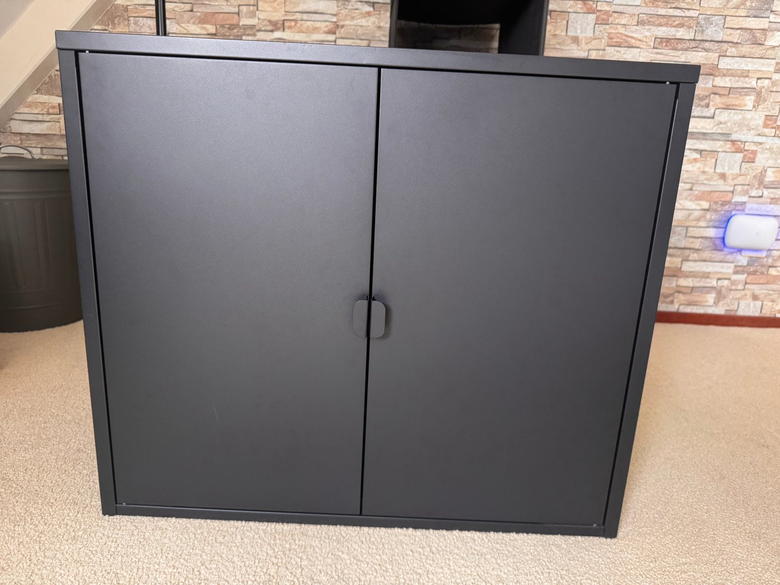 Ikea Bror kast, matzwart, 76x40x66 cm, Huis en Inrichting, Kasten | Overige, Ophalen, Zo goed als nieuw