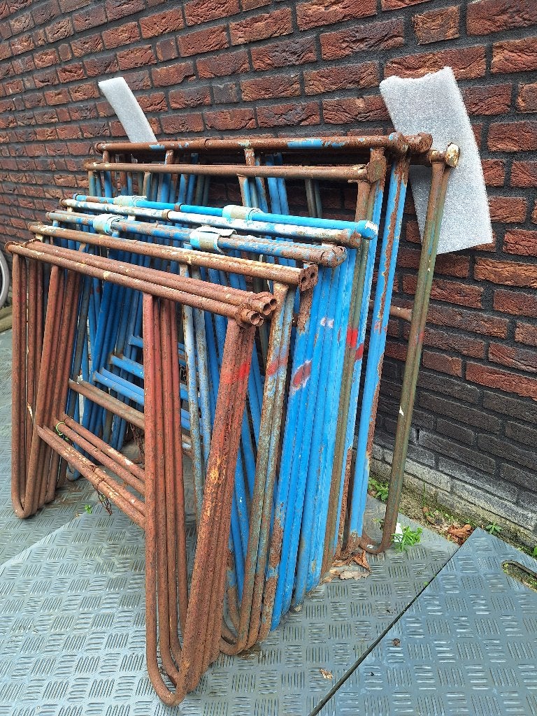 11 gebruikte klapschragen, diverse hoogtes, Ophalen, Gebruikt