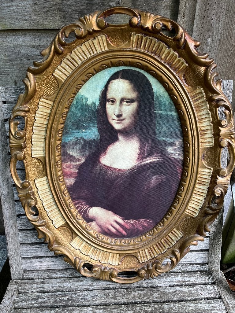 Mona Lisa schilderij, Ophalen, Portret of Personen, Realistisch, Ingelijst