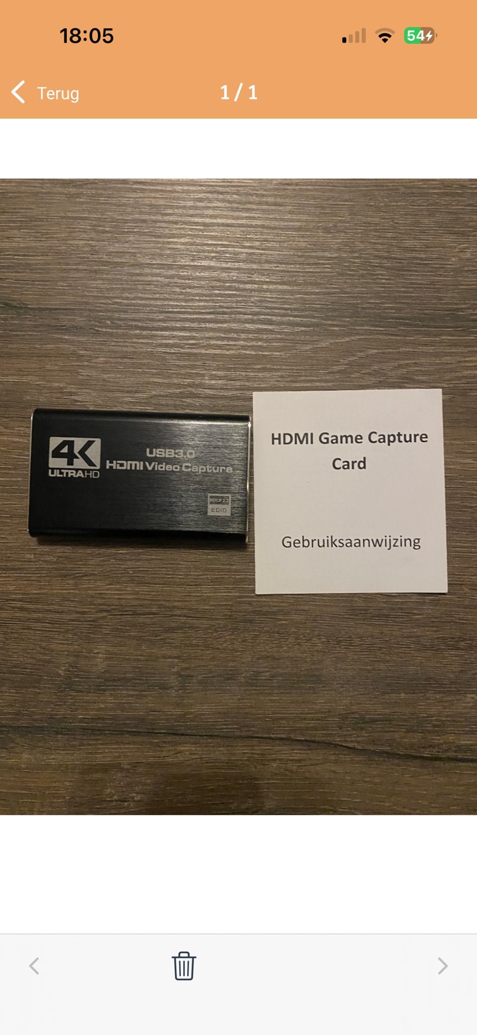 4K USB3.0 HDMI Video Capture Card met handleiding, Computers en Software, Verzenden, Zo goed als nieuw