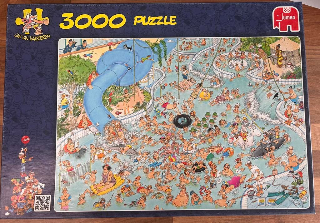 Van Haasteren 3000 stukjes, Hobby en Vrije tijd, Ophalen, Meer dan 1500 stukjes, Gebruikt, Legpuzzel