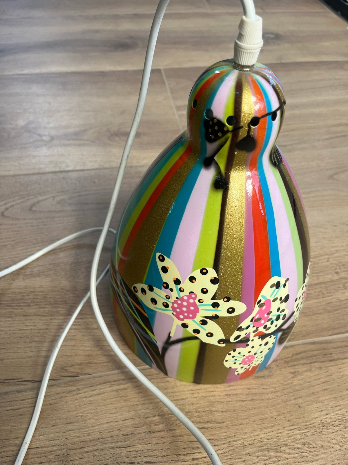 Pylones Globe Trotter hanglamp - kleurrijk en uniek, Ophalen of Verzenden, Gebruikt, Kunststof, E27 (groot)