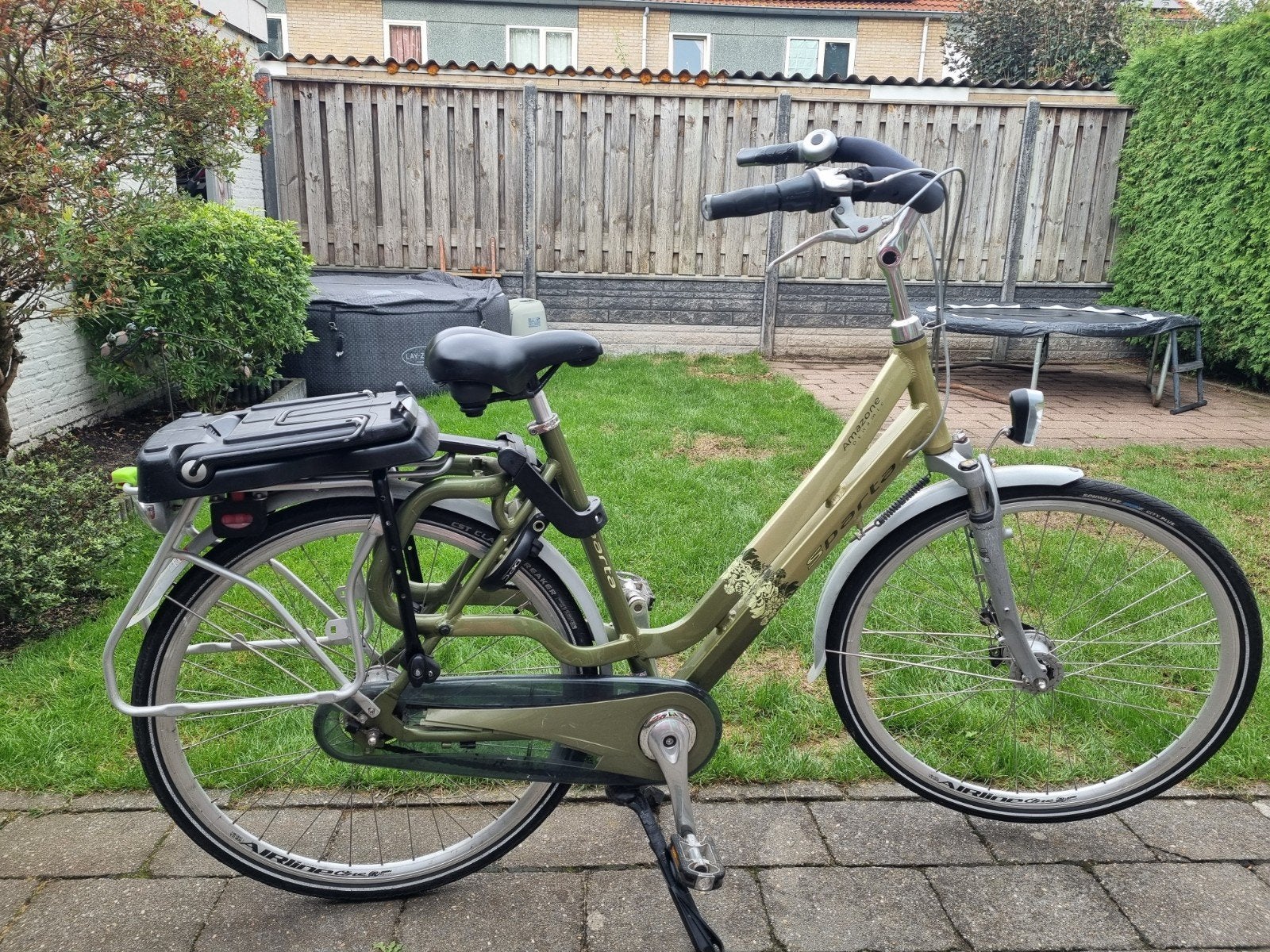 Sparta Amazone Damesfiets/mamafiets met Kinderzitje, Fietsen en Brommers, Fietsen | Dames | Damesfietsen, Ophalen, Sparta, Gebruikt
