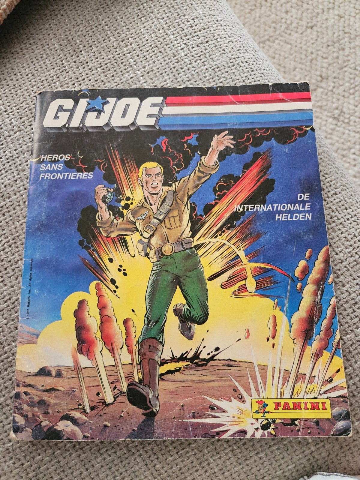 G.I. Joe panini plaatjes boek   De Internationale Helden, Boeken, Eén stripboek, Ophalen of Verzenden, Gelezen, Onbekend (Panini)