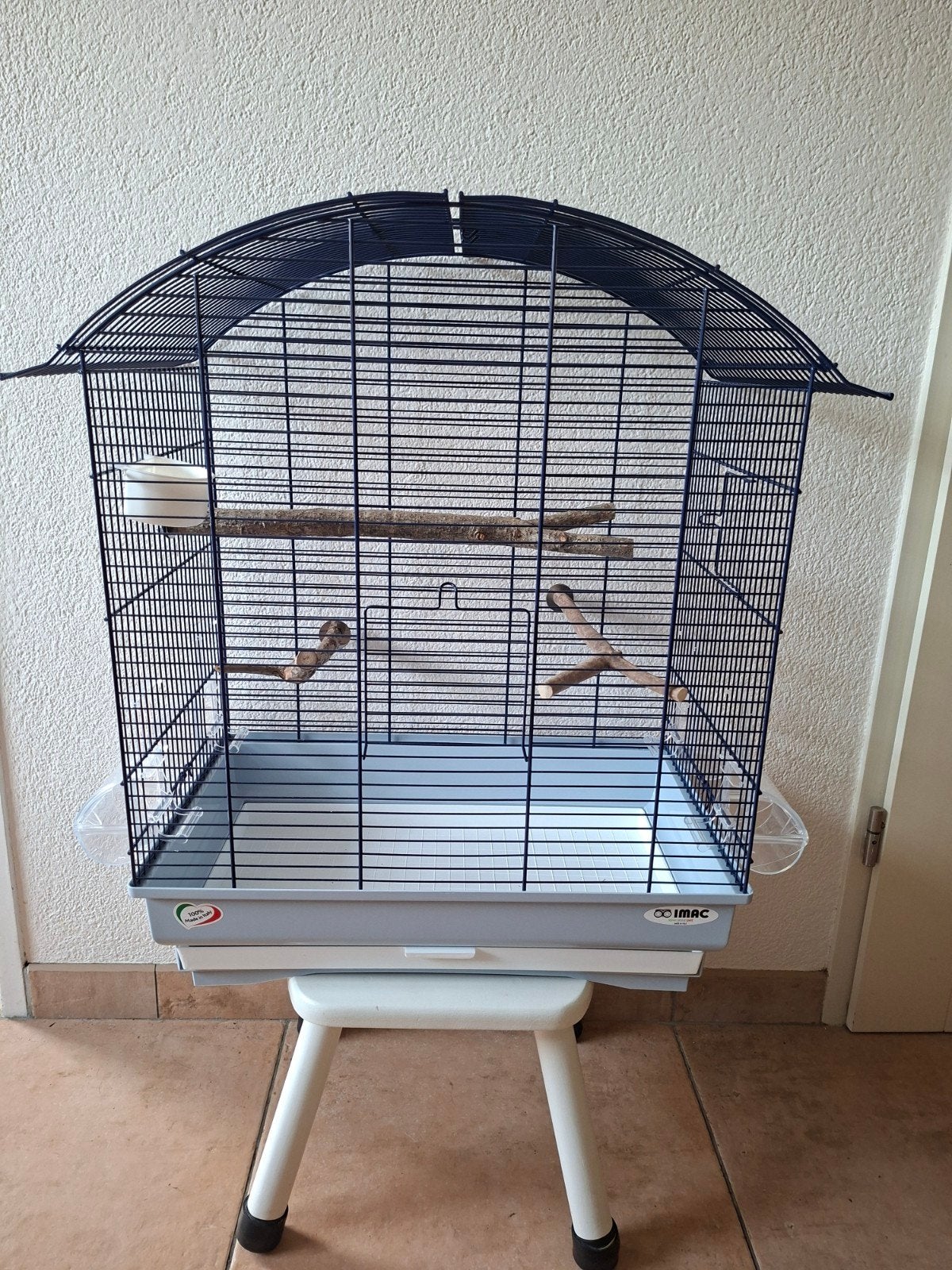 zo goed als nieuwe ruime vogelkooi., Dieren en Toebehoren, Ophalen, Zo goed als nieuw, Metaal, Vogelkooi