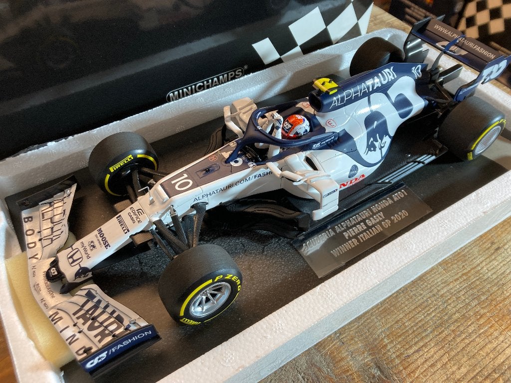 ✅ Pierre Gasly 1:18 Winner Italian GP 2020 Minichamps 800pcs, Ophalen of Verzenden, Nieuw, Formule 1
