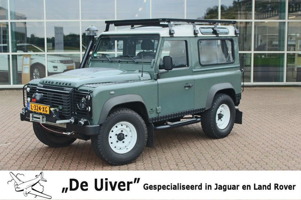Land Rover Defender 2.4 TD 90 SW De Uiver Special + Aircondi, Auto's, 12 maanden, Gebruikt, Zwart, 4 cilinders