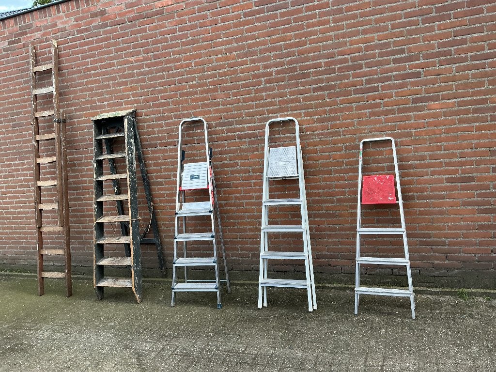 Huishoudtrap, schildersladder, trap, ladder, keukentrap, Doe-het-zelf en Verbouw, Gebruikt, Trap, Ophalen of Verzenden, Opvouwbaar of Inschuifbaar