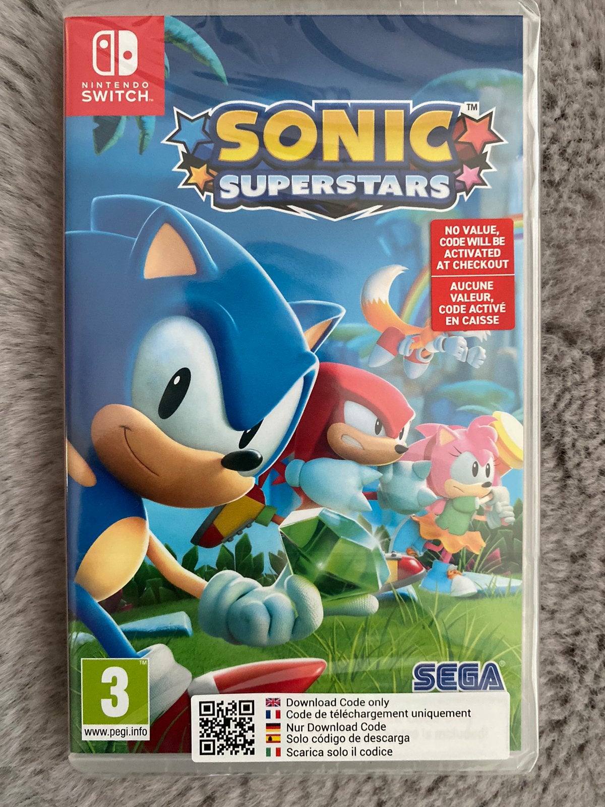 Sonic Superstars Nintendo Switch plus SD kaart 256 GB/512 GB, 1 speler, Ophalen of Verzenden, Nieuw, Vanaf 7 jaar