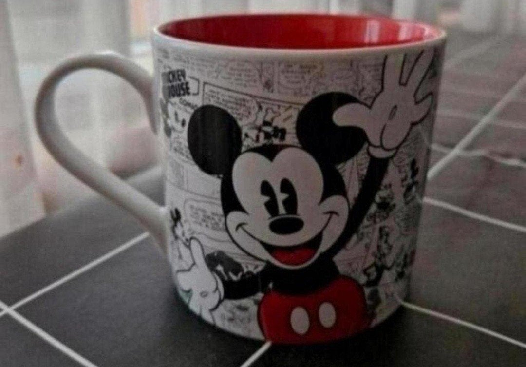Beker Mickey Mouse, Huis en Inrichting, Ophalen of Verzenden, Zo goed als nieuw, Overige stijlen, Kop(pen) en/of Schotel(s)