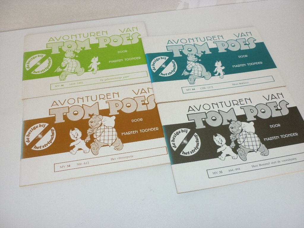 Marten Toonder: 4x Avonturen van Tom Poes, Ophalen of Verzenden, Gelezen