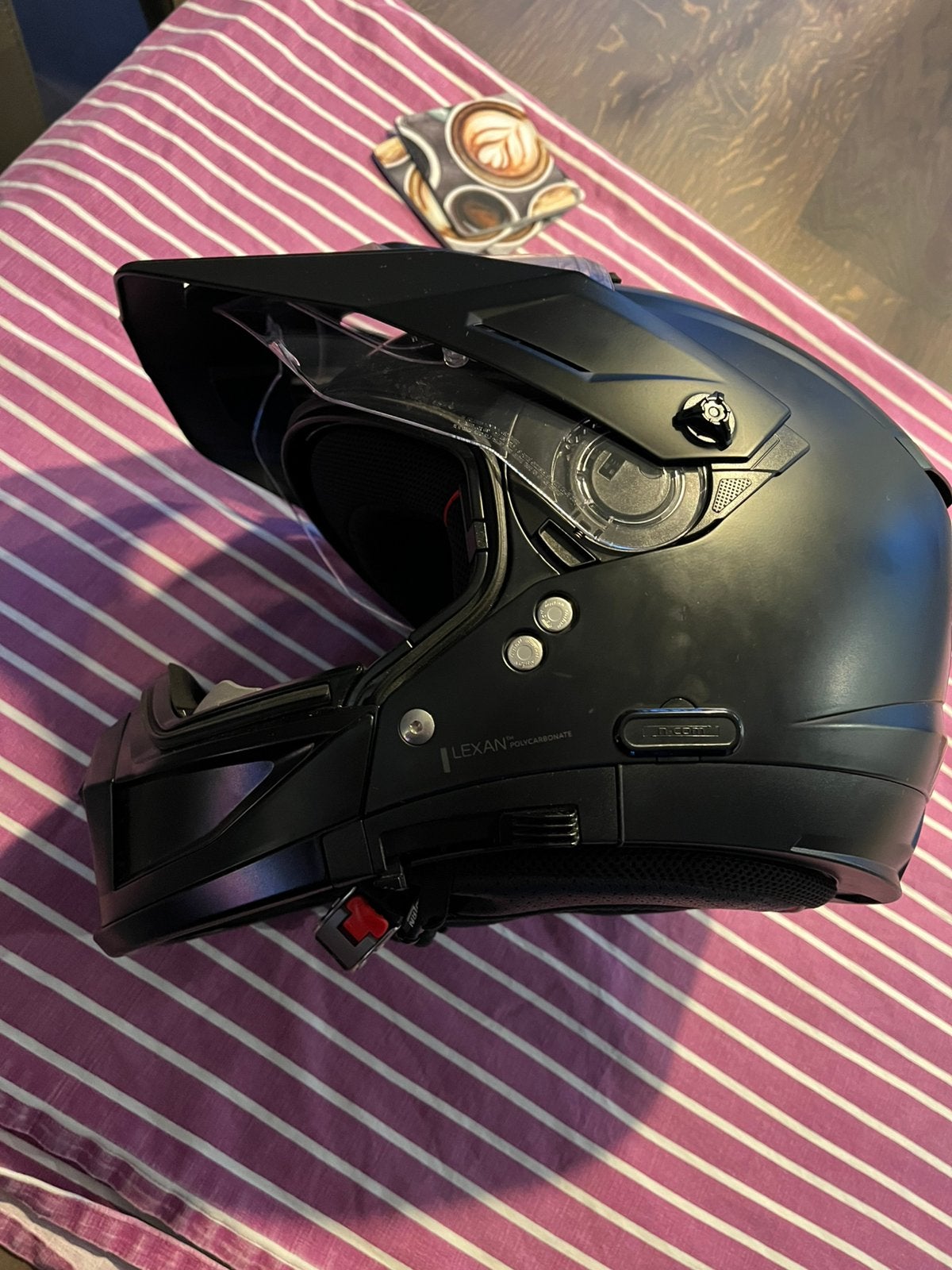 Nolan N70, maat M, kleur mat zwart, Motoren, Kleding | Motorhelmen, Overige merken, Ophalen of Verzenden, Tweedehands, Heren