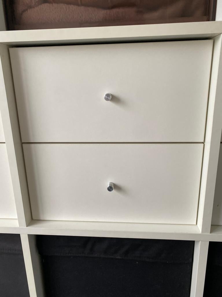 Inzet met 2 lades voor Ikea Kallax kast, wit, Huis en Inrichting, Kasten | Wandmeubels, Gebruikt, Ophalen of Verzenden, Minder dan 150 cm