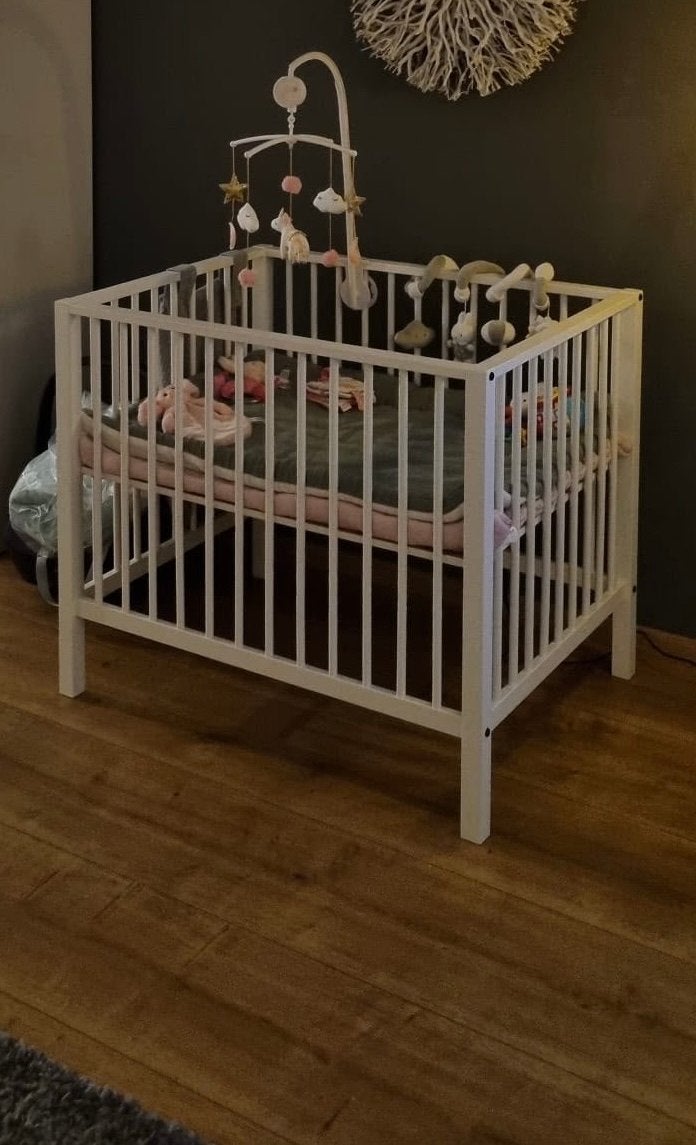 Europe Baby Robin II Box - Wit, Kinderen en Baby's, Boxen, Ophalen, Zo goed als nieuw, Vierkant, In hoogte verstelbaar