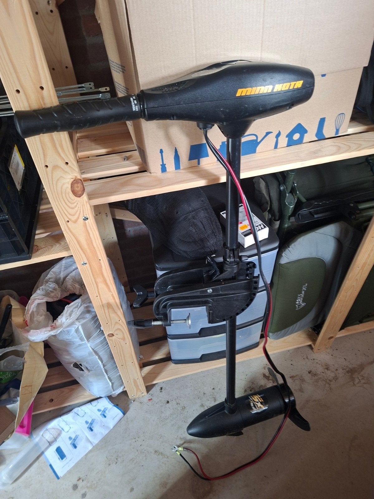 Minn Kota Endura max 55lbs met 100ah lithium accu, Watersport en Boten, Hengelsport | Karpervissen, Ophalen, Zo goed als nieuw