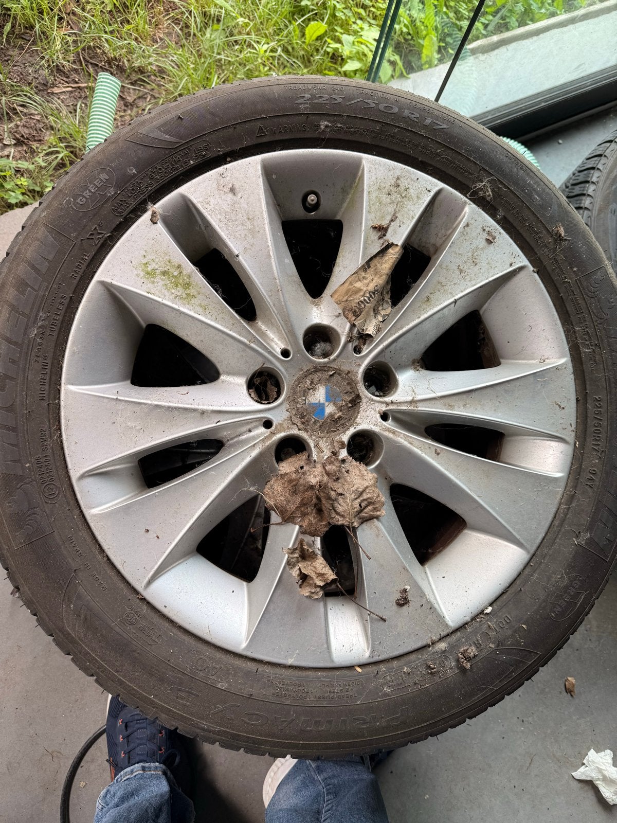 6 BMW velgen en banden - complete set, Auto-onderdelen, Ophalen, Gebruikt, Banden en Velgen