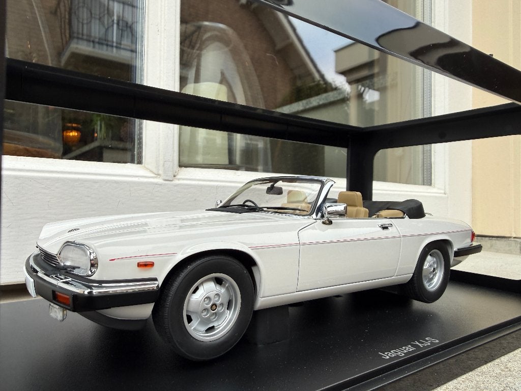 1:18 Jaguar XJ-S V12 cabrio wit Autoart 73571, Auto, Autoart, Nieuw, Ophalen of Verzenden