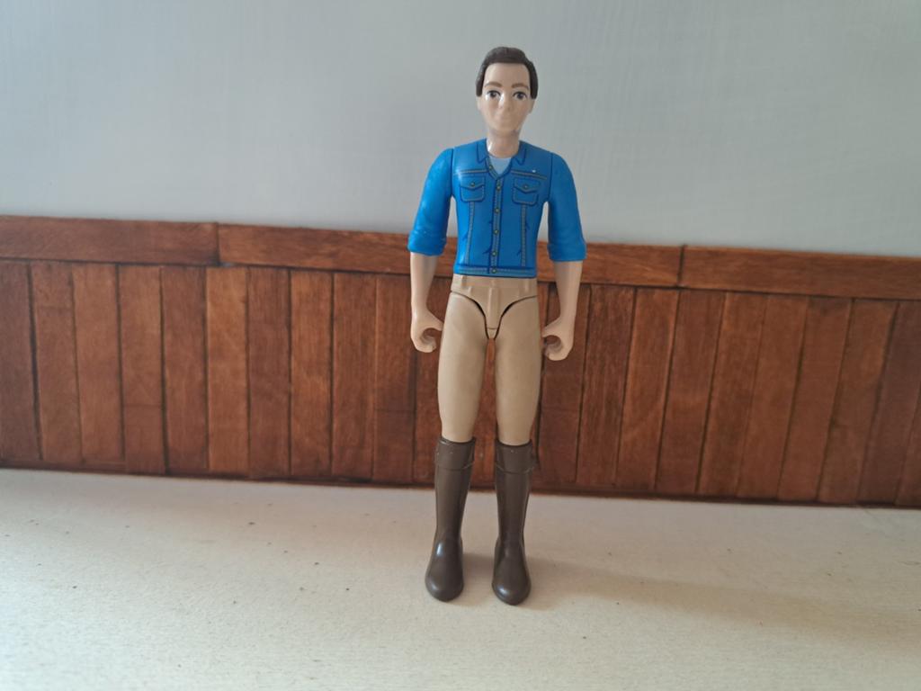 Schleich poppetje ruiter beweegbaar, Verzamelen, Dierenverzamelingen, Zo goed als nieuw, Beeldje of Figuurtje, Paard, Ophalen of Verzenden