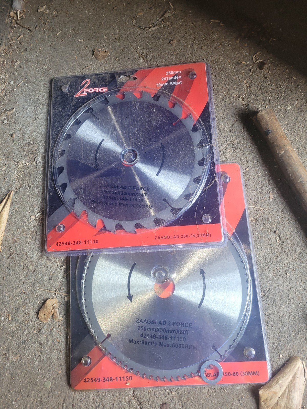 Nieuwe Zaagbladen 250mm - 24T & 30T voor Cirkelzaag, Ophalen of Verzenden, Nieuw, Cirkelzaag, 2-FORCE