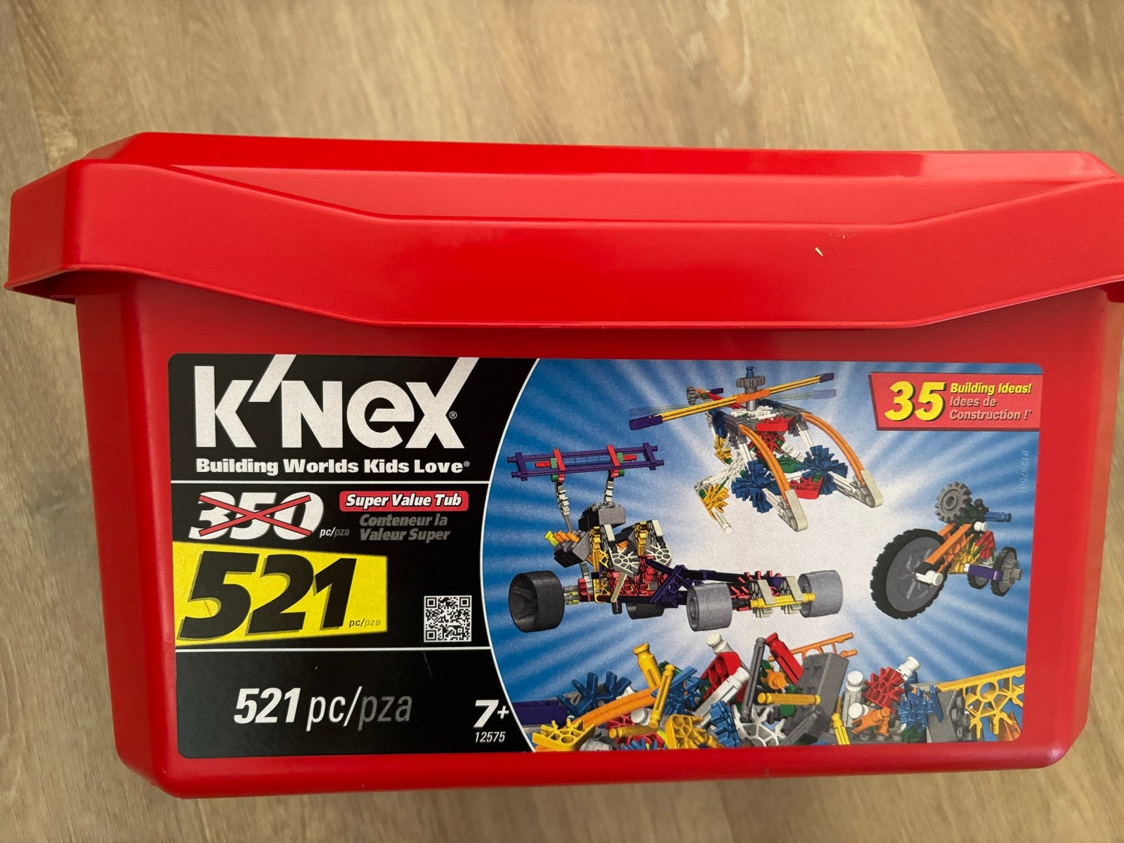 K'nex Super Value Tub 521 stuks - Bouwplezier voor 7+, Ophalen of Verzenden, Zo goed als nieuw, K'nex