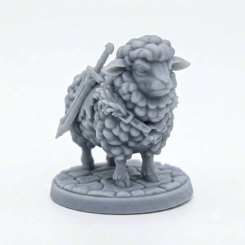 Sheep Miniature D&D HQ dungeon's and dragons
