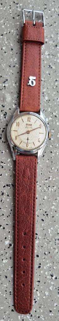 Bijzondere Sumo De Luxe herenhorloge., Overige merken, Staal, Met bandje, Polshorloge