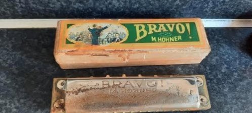 mondharmonica's 2 stuks, Ophalen of Verzenden, Gebruikt, Overige typen, Met koffer of doosje