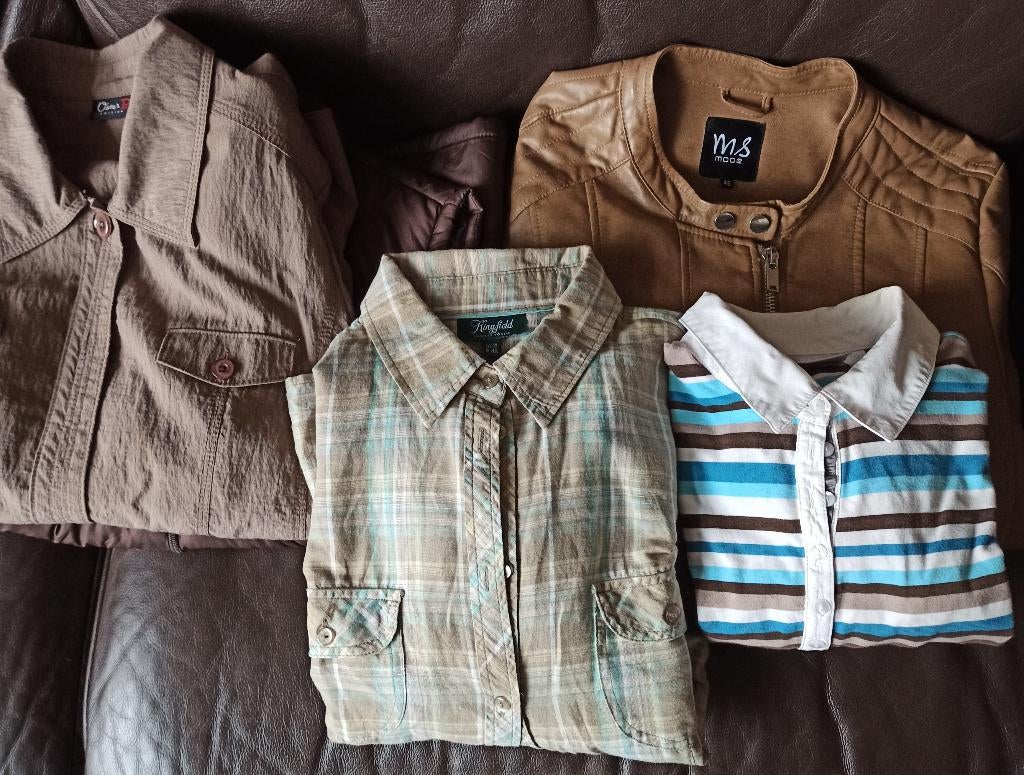 KOOPJE:Pakket dameskleding met bruine tinten ong. maat 42-44, Kleding | Dames, Ophalen of Verzenden, Nieuw, Maat 42/44 (L)
