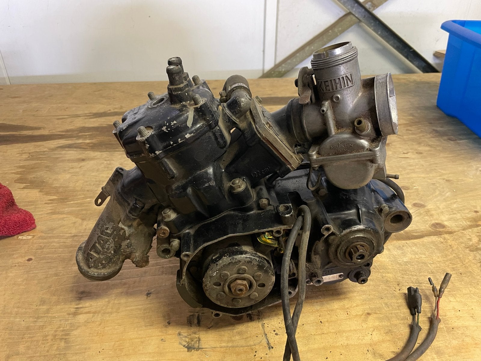 1984 Honda CR125R motorblok - JE01E, Ophalen of Verzenden, Gebruikt