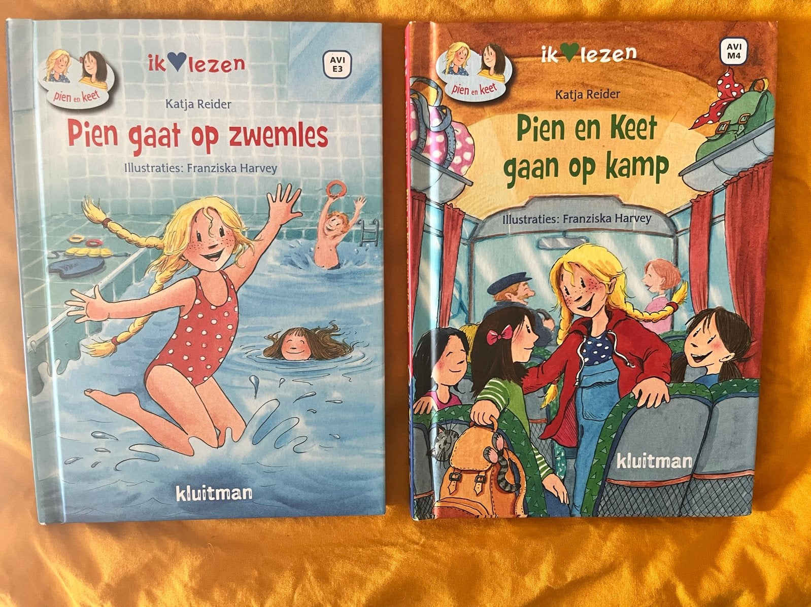 Set 2 Pien en Keet boeken - Zwemles en Kamp, Boeken, Ophalen of Verzenden, Zo goed als nieuw, Fictie algemeen