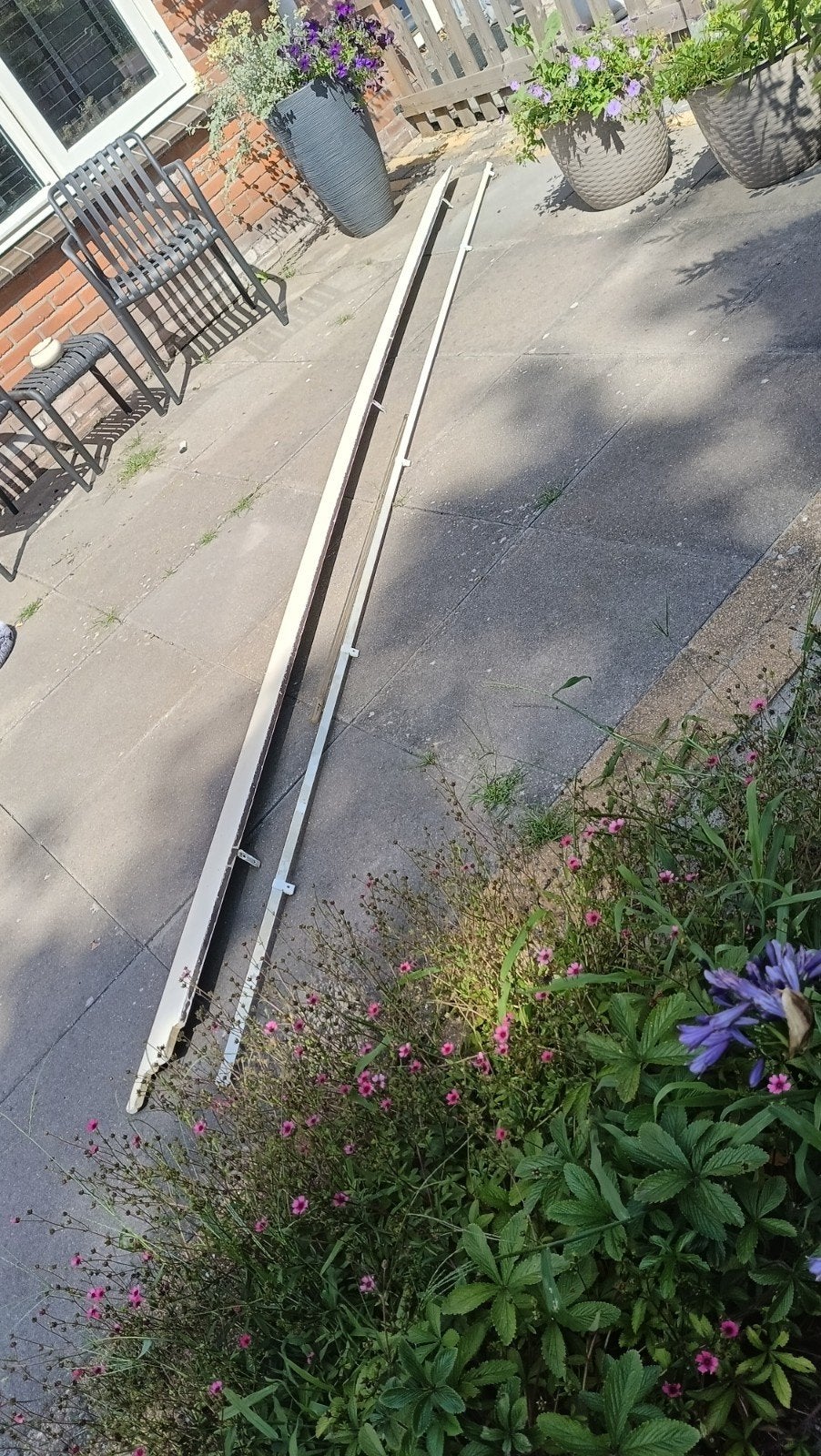 gratis gordijnrail, Huis en Inrichting, Ophalen, Inclusief montageonderdelen, 400 cm, Gebruikt