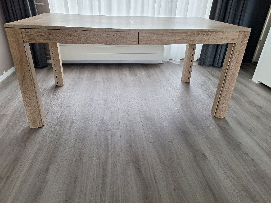 Uitschuifbare eettafel - diverse breedtes
