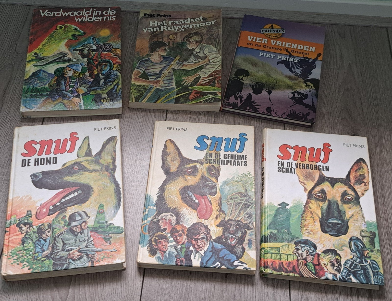 6 boeken van Piet Prins  - Snuf, vier vrienden, Boeken, Ophalen of Verzenden, Gelezen