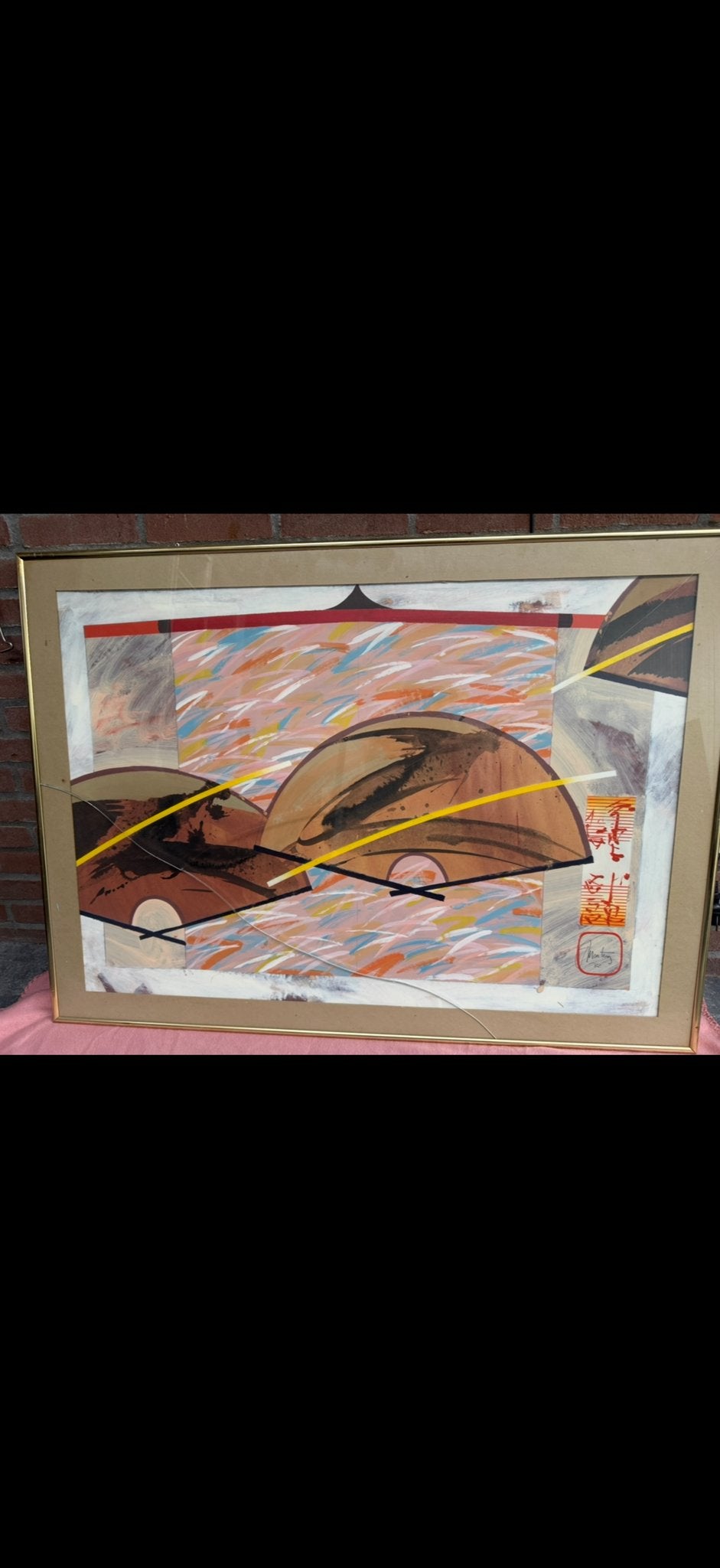 Set van 2 Schilderijen Jan Martens - 'Kimono 2' (1982), Ophalen of Verzenden