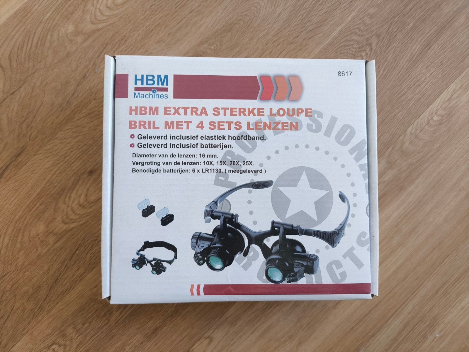 HBM Extra Sterke Loepbril met 4 Sets Lenzen, Ophalen of Verzenden, Nieuw, Vergrootglas of Loep