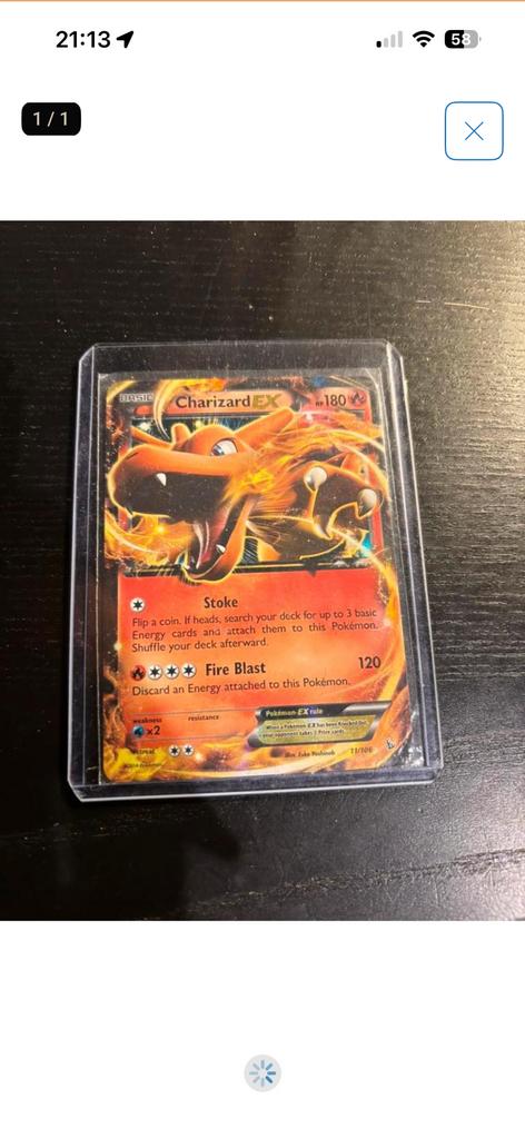 Pokémon Kaarten EX 2014 Charizard, Ophalen of Verzenden, Zo goed als nieuw